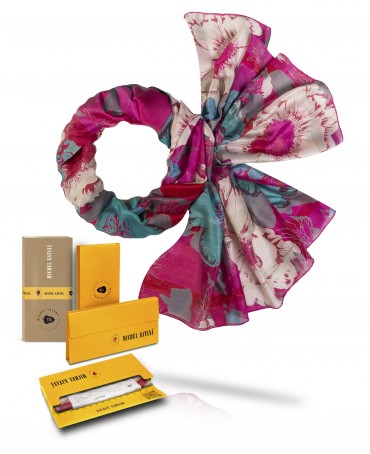 Палантин Женский SN40-FL.HEUREUSE/FUCHSIA